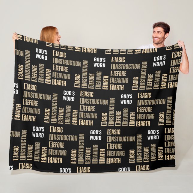 Cobertor De Velo Instrução básica de bíblia antes de deixar a Terra (In Situ)