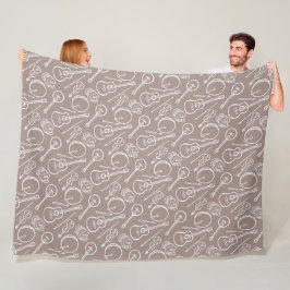 Cobertor De Velo Instrumento de música irlandês Fleece Blanket