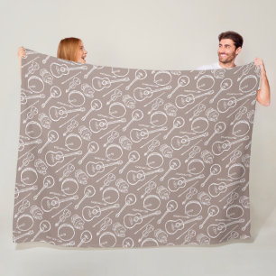 Cobertor De Velo Instrumento de música irlandês Fleece Blanket