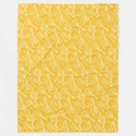 Cobertor De Velo Instrumento de música irlandês Fleece Blanket