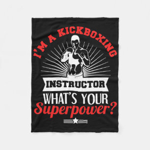 Cobertor De Velo Instrutor de Kickboxing Título de Emprego de Kickb