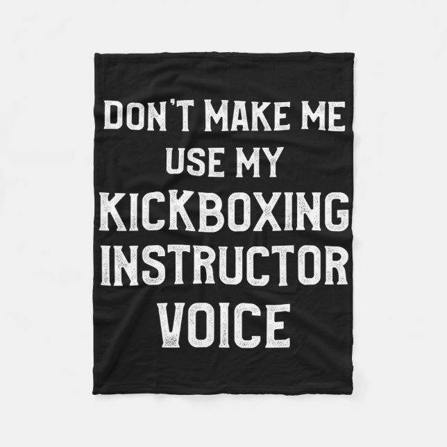 Cobertor De Velo Instrutor de Kickboxing Treino de Kick Boxing _3 (Frente)