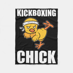 Cobertor De Velo Instrutora de Kickboxing Garota Engraçada de Kickb