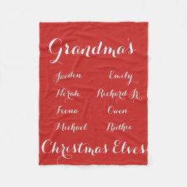 Cobertor De Velo Inteiramente duendes do Natal dos netos de