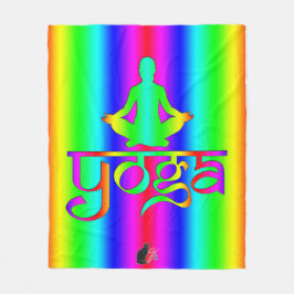 Cobertor De Velo Intenções do Yoga Rainbow