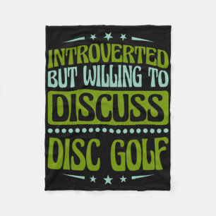 Cobertor De Velo Introvertido Mas Disposto a Discutir Disc Golf