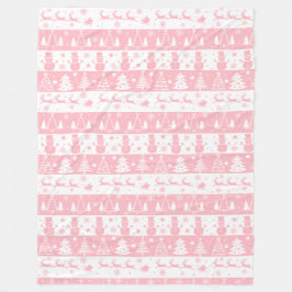 Cobertor De Velo Inverno de Natal Rosa e Bonito