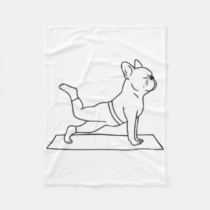 Cobertor De Velo Ioga de Bulldog Francês Engraçado Frenchie
