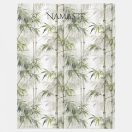 Cobertor De Velo Ioga de Mindfulness do Bambu Verde