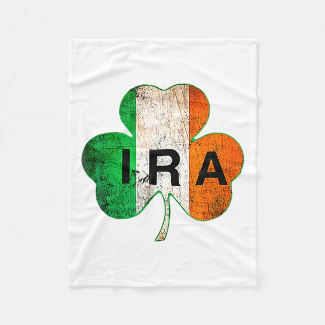 Cobertor De Velo Ira Irish Lucky Shamrock St Patricks Day Ireland T (Frente)