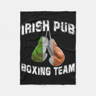 Cobertor De Velo Irish Boxing Funny Ireland Flag - Irish Pub