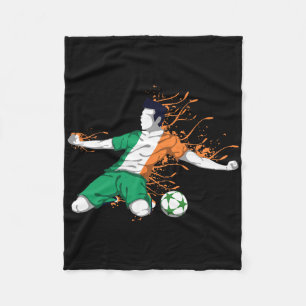 Cobertor De Velo Irlanda Futebol Nacional - Bandeira Irlandesa Aman
