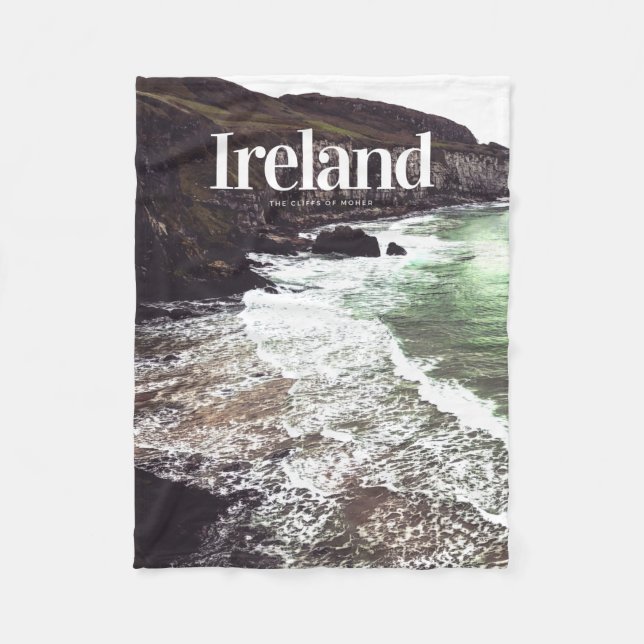 Cobertor De Velo Irlanda Os Cliffs of Moher - Green Moher Cliff (Frente)