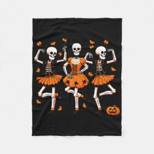 Cobertor De Velo Irlandês Dançando Esqueletos Spooky Dance Hallowee