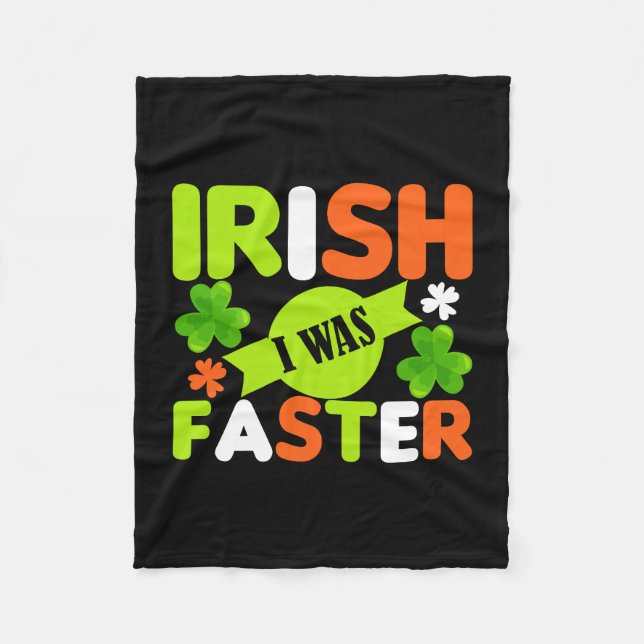 Cobertor De Velo Irlandês Eu Fui Mais Rápido (Frente)