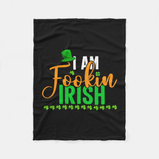 Cobertor De Velo Irlandês I Am Fookin Irish