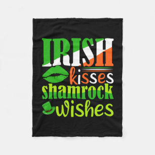 Cobertor De Velo Irlandês Kisses Shamrock deseja
