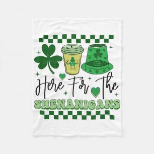 Cobertor De Velo Irlandês Verde Dia de São Patrício Trevo Irlanda S
