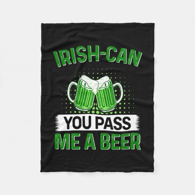 Cobertor De Velo Irlandês Você Pode Me Passar Uma Cerveja? (Frente)