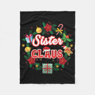 Cobertor De Velo Irmã Claus Natal Papai Noel Louro Coroa de Folhas