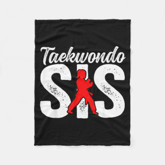 Cobertor De Velo Irmã de Taekwondo Lutadora de Taekwondo