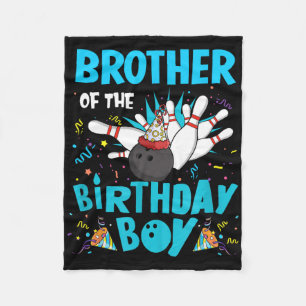 Cobertor De Velo Irmão Da Família Bowler Da Boliche De Aniversário