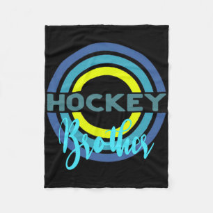 Cobertor De Velo Irmão de Hockey Com Círculos de Hockey Modernos