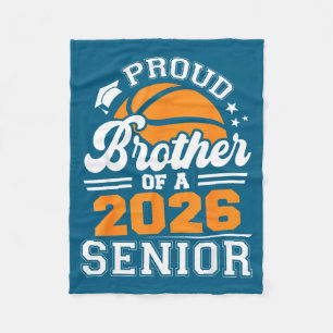 Cobertor De Velo Irmão Orgulhoso Basquete Sênior 2026 Arte Gráfica