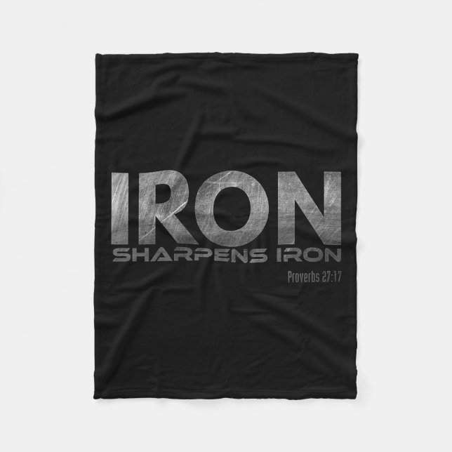 Cobertor De Velo Iron Sharpens Iron  (Frente)