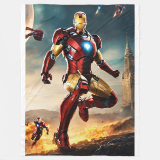 Cobertor De Velo Ironman's Fleece Super Herói Fleece Blanket