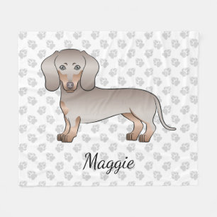 Cobertor De Velo Isabella E Tan Short Hair Dachshund Dog E Nome