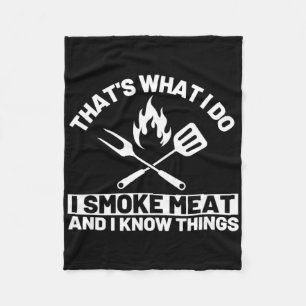 Cobertor De Velo Isso É O Que Eu Faço Eu Fumo Carne E Eu Sei Das Co