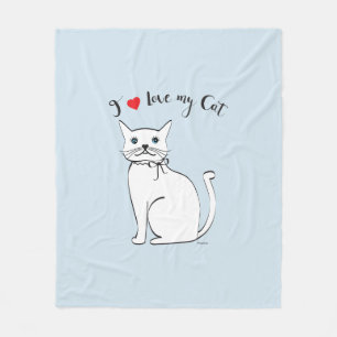 Cobertor De Velo Isso eu amo meu gato incrível, adorável