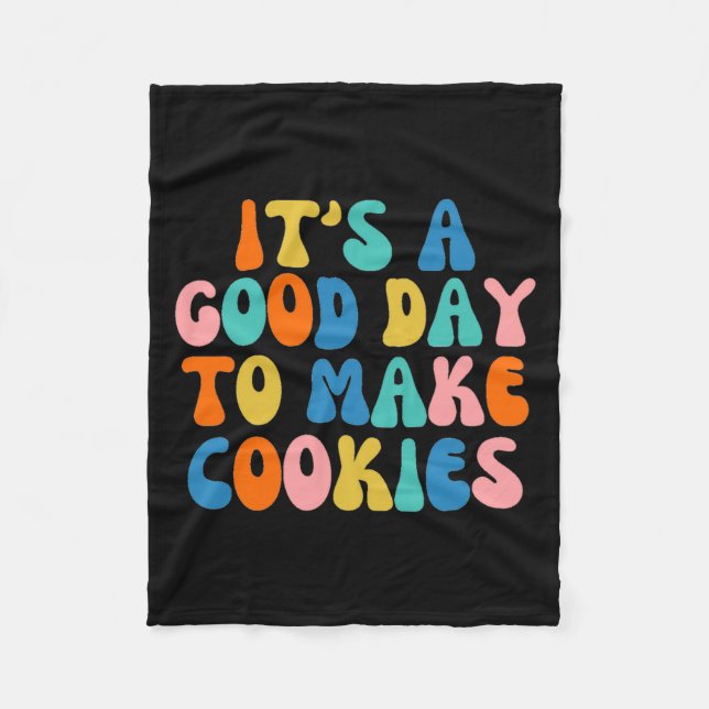 Cobertor De Velo It S A Good Day To Make Cookie  (Frente)