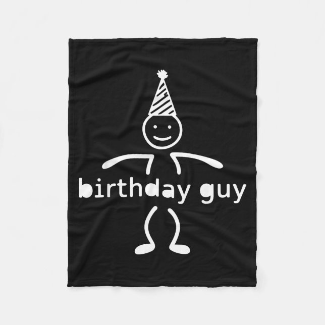 Cobertor De Velo It S My Birthday Party Smile Face Stick Funny Birt (Frente)