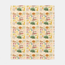 Cobertor De Velo Itália - Símbolos Viagem Amantes