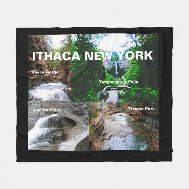 Cobertor De Velo ITHACA NEW YORK PARKS PLanket (Frente (Horizontal))