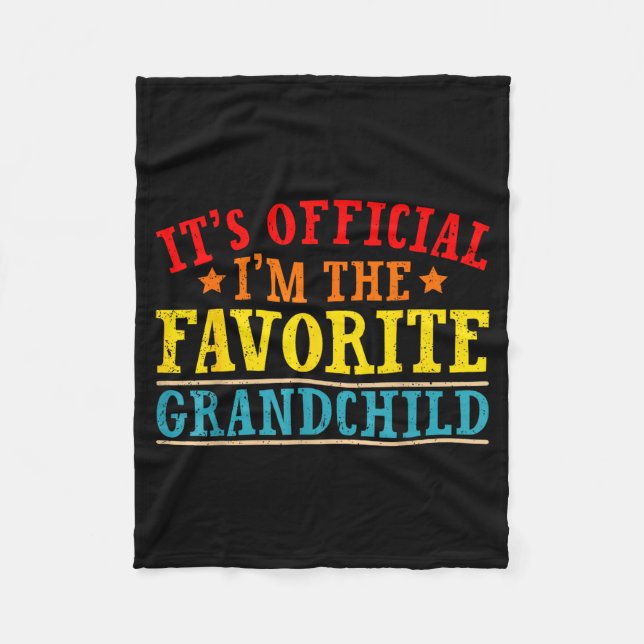 Cobertor De Velo It's I'm The Favorite Granhild Funny Family  (Frente)
