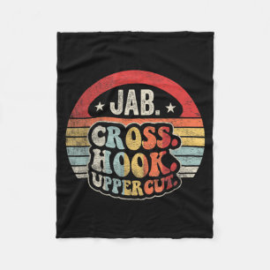 Cobertor De Velo Jab Cross Hook Uppercut Boxe Retro Vintage