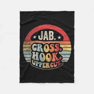Cobertor De Velo Jab Cross Hook Uppercut Boxe Retro Vintage