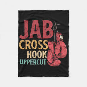 Cobertor De Velo Jab Cross Hook Uppercut Boxeador Trabalho Kickboxi