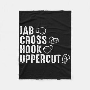 Cobertor De Velo Jab Cross Hook Uppercut Boxer Luvas Boxer