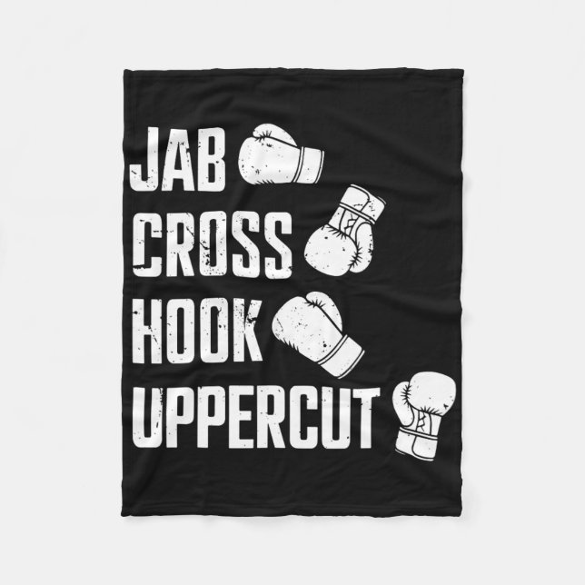 Cobertor De Velo Jab Cross Hook Uppercut Boxer Workout (Frente)