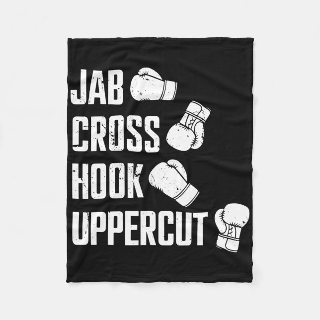 Cobertor De Velo Jab Cross Hook Uppercut Treino de Boxe Kickboxing  (Frente)