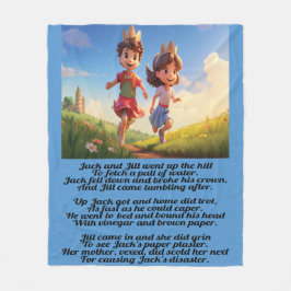 Cobertor De Velo Jack e Jill - Rhyme Fleece Blanket