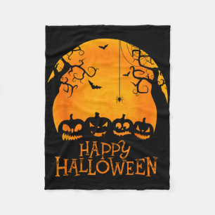 Cobertor De Velo Jack O Lanterna Face Feliz Halloween Pumpkins Men