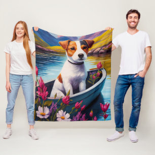 Cobertor De Velo Jack Russell em um Caiaque: Uma Aventura Cênica