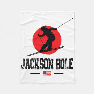 Cobertor De Velo Jackson Hole Usa Ski Resort Rocky Mountain America