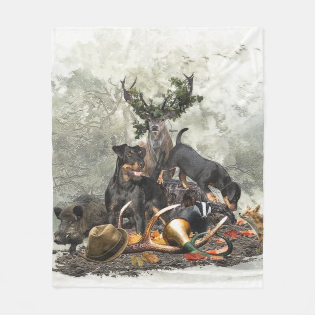 Cobertor De Velo Jagdterrier, Caça alemã Terrier (Frente)