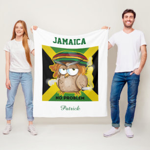 Cobertor De Velo Jamaica No Problem Personalization Name
